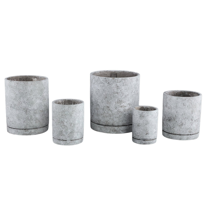PTMD Vik Grey cement cylinder pot round L