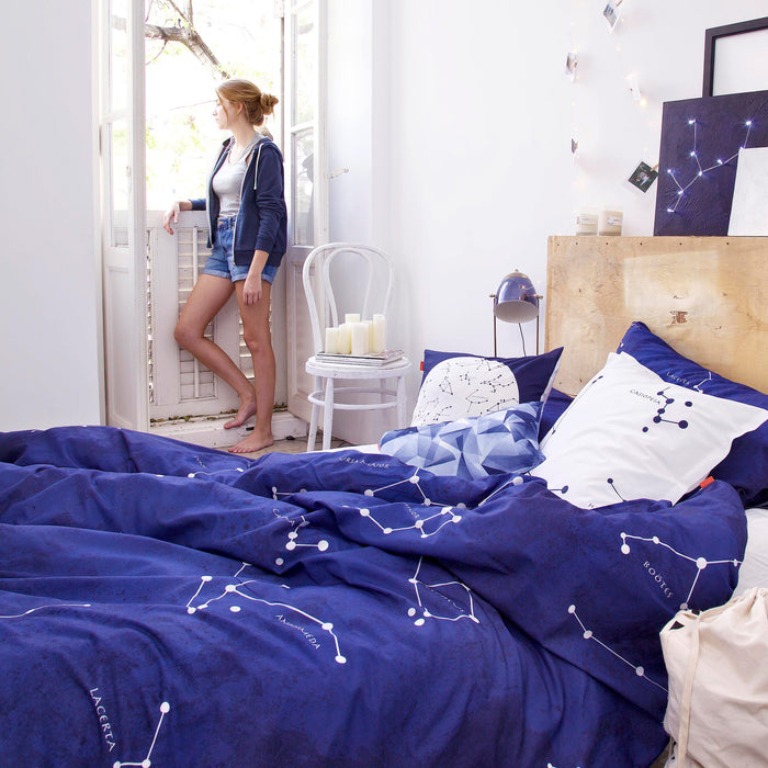Blanc Dekbedovertrek Cosmos