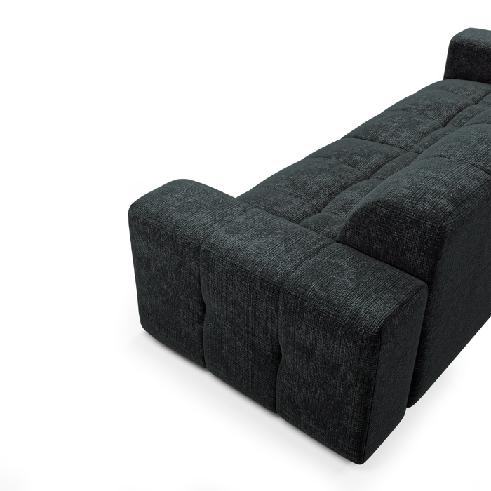 4-zitsbank in antracietgrijs reliëfffluweel