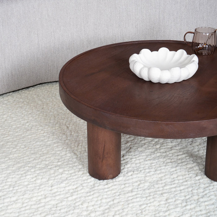 Home67 - Salontafel Tias ø70 cm - Espresso Mangohout