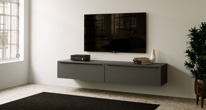 Artego Design Levana Grafiet 240 cm TV Wandmeubel