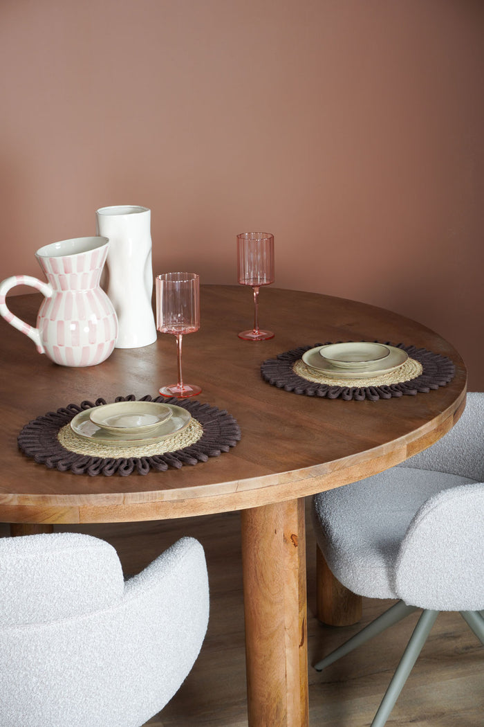 Home67 - Eettafel Tias ø140 cm - Mangohout