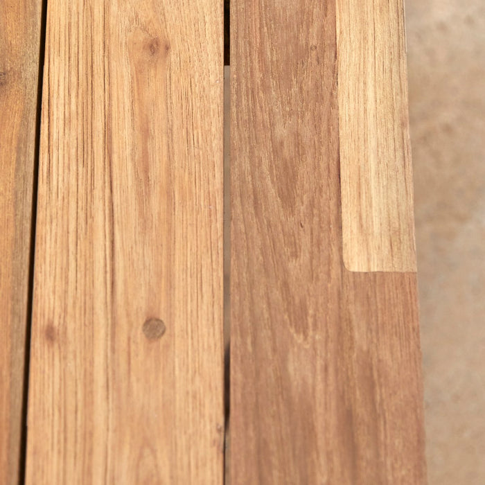 Tikamoon - Lage tuintafel van gerecycled massief teakhout 150 x 80 Joaquin