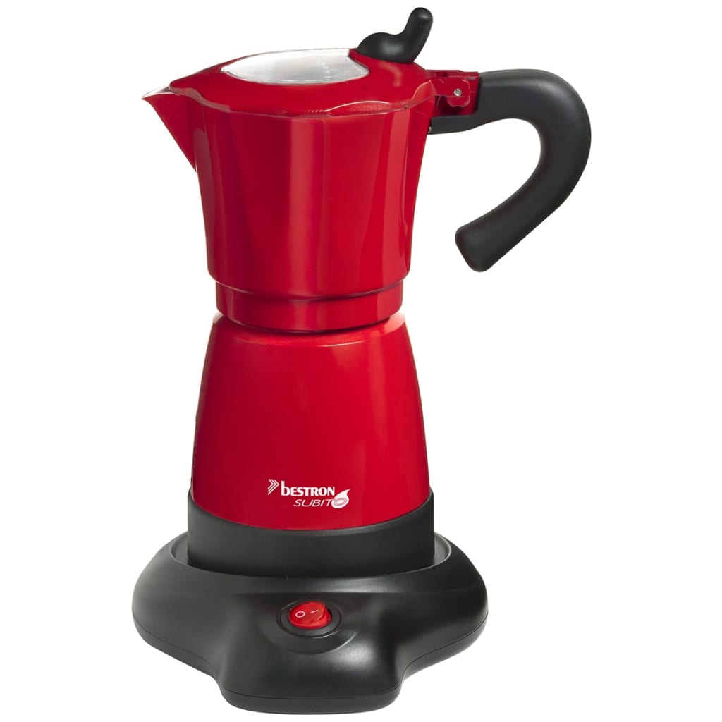 Bestron Espressoapparaat 6 kopjes 480 W rood AES 480