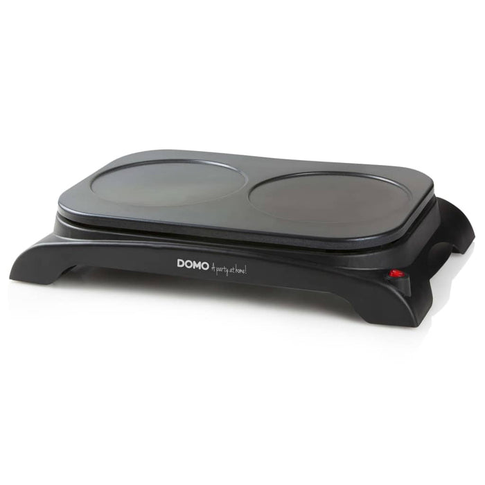 DOMO Crêpe- en pannenkoekenmaker dubbel DO8715P 1000 W zwart