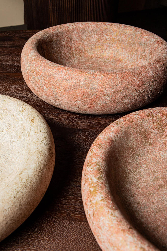 PTMD Aly Red cement round bowl big