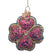 Vondels Ornament glass multi four leaf clover H8cm