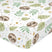 Happy sloth Hoeslaken wieg Moshi Moshi, Veelkleurig, 100% katoen, de kwaliteit van 150 hilos