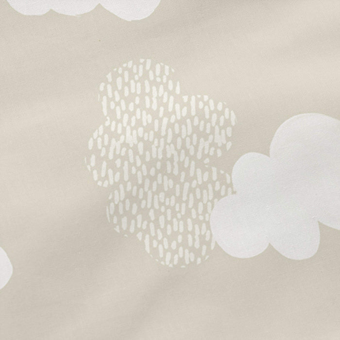 Clouds Kussensloop Beige Basic Kids, Beige, 100% katoen, de kwaliteit van 150 hilos