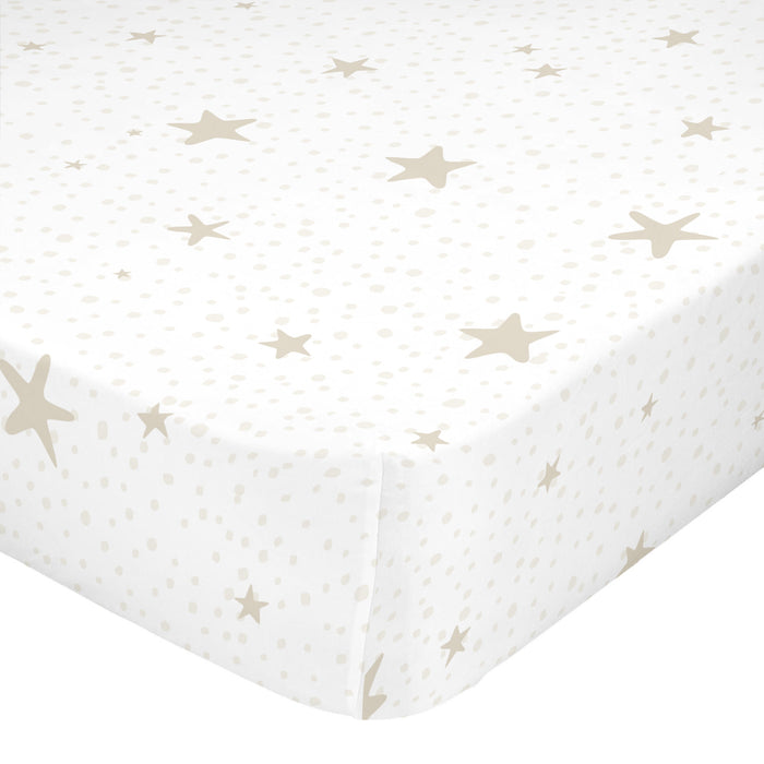 Little star Hoeslaken Beige Basic Kids, Beige, 100% katoen, de kwaliteit van 150 hilos