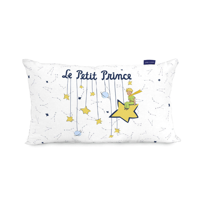 La nuit Kussenhoes 50x30 cm Le Petit Prince, Veelkleurig, 100% katoen, de kwaliteit van 150 hilos