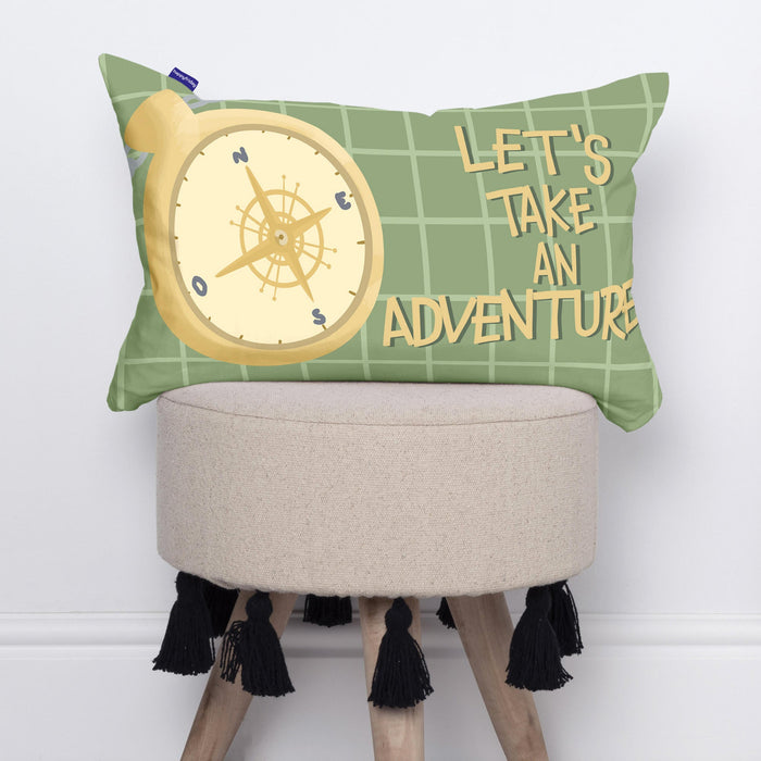 World trip Kussensloop 50x30 cm Mr Fox, Veelkleurig, 100% katoen, de kwaliteit van 150 TC