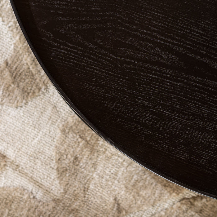 Bronx71 Salontafel Rio Ø58 cm zwart eiken