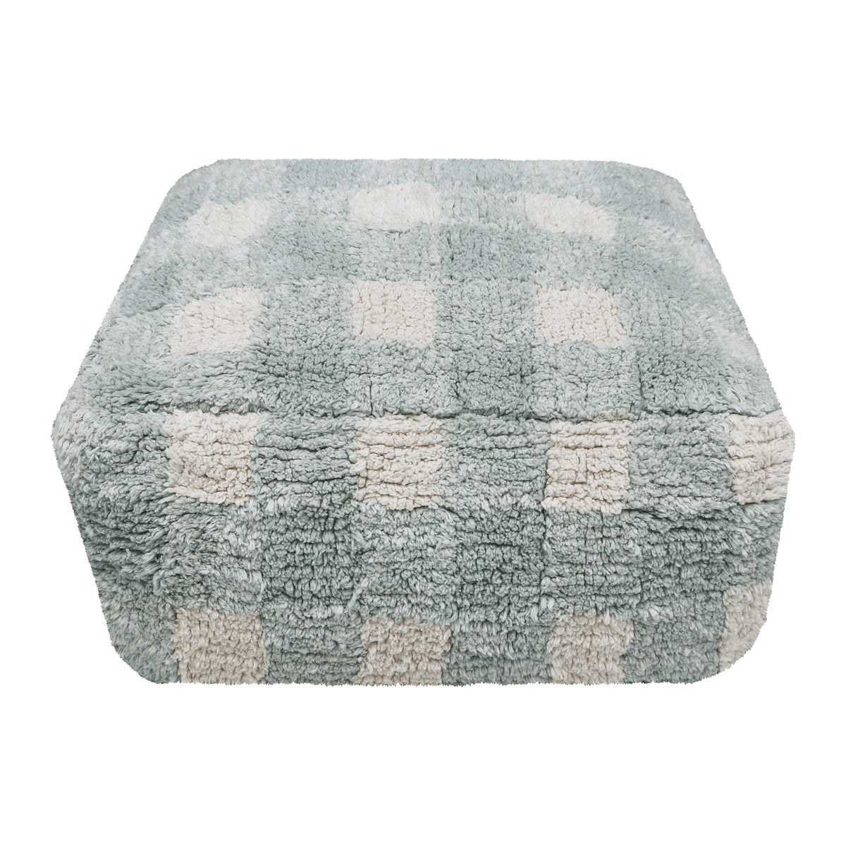 Lorena Canals Vichy Poef - Blauw