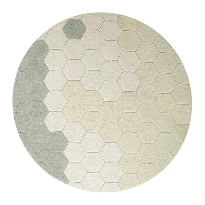 Lorena Canals Planet Bee Honingraat Vloerkleed Ø 140 cm - Blauw