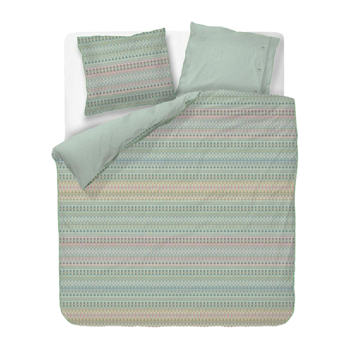 Pip Studio Ashanti Dekbedovertrek 240 x 200/220 cm - Groen