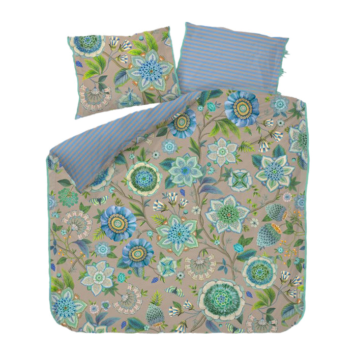 Pip Studio Viva La Vida Dekbedovertrek 260 x 200/220 cm - Blauw