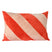 HKliving Striped Velvet Sierkussen 40 x 60 cm - Rood/Roze