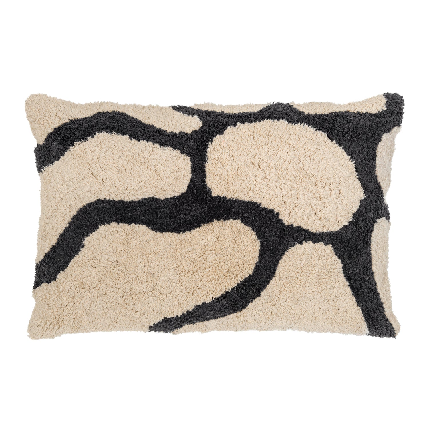 by fonQ Flora Sierkussen 40 x 60 cm - Zwart