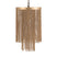 PTMD Hanglamp Brenton - 30x30x50 cm - Ijzer - Goud