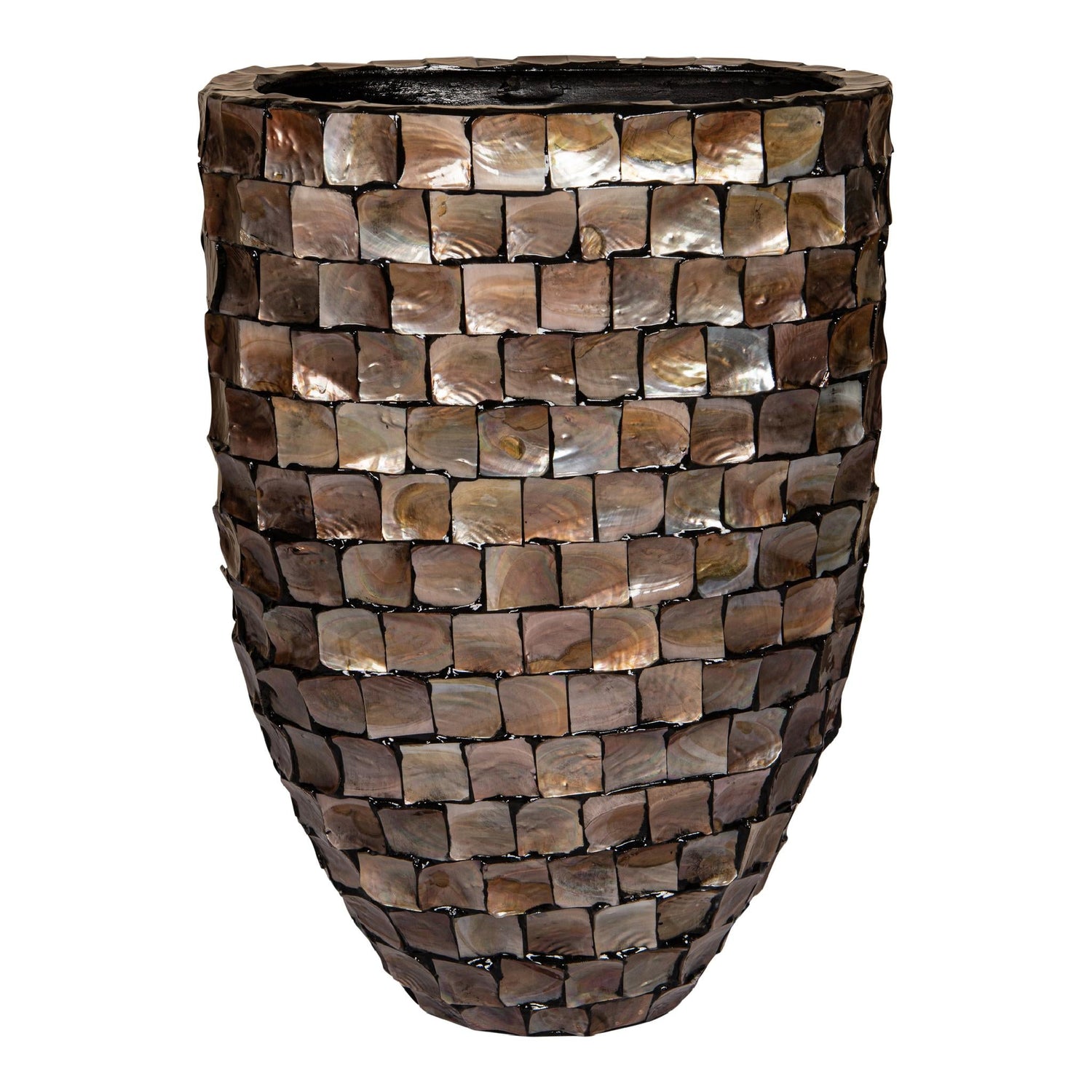 PTMD Bloempot Daven - 42x28x61 cm - Polyester - Brons