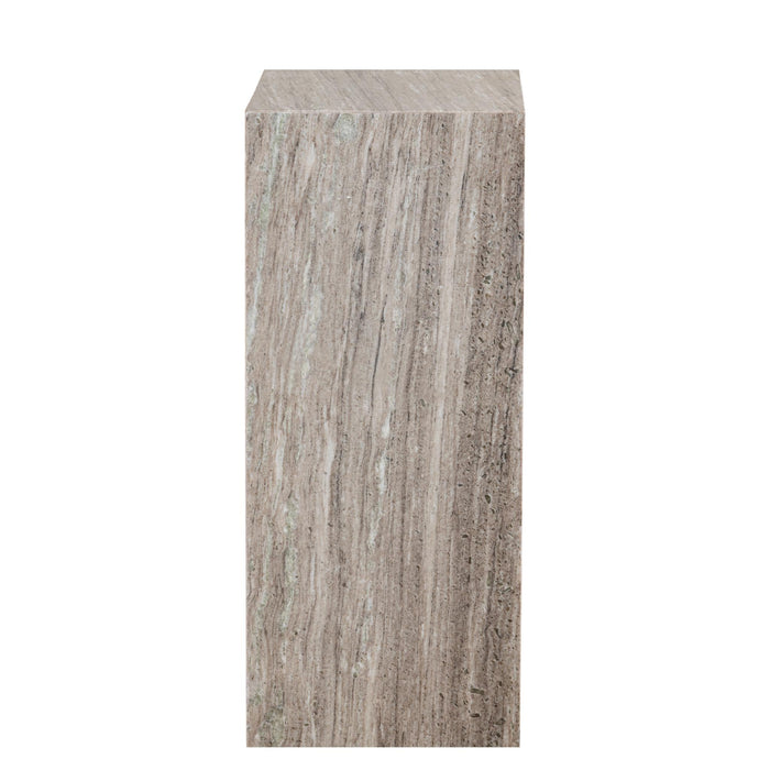 PTMD Zuil Raai - 36x36x90 cm - Marmer - Naturel