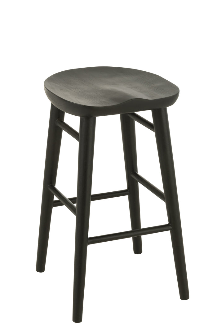 J-Line barstoel Mika - hout - zwart
