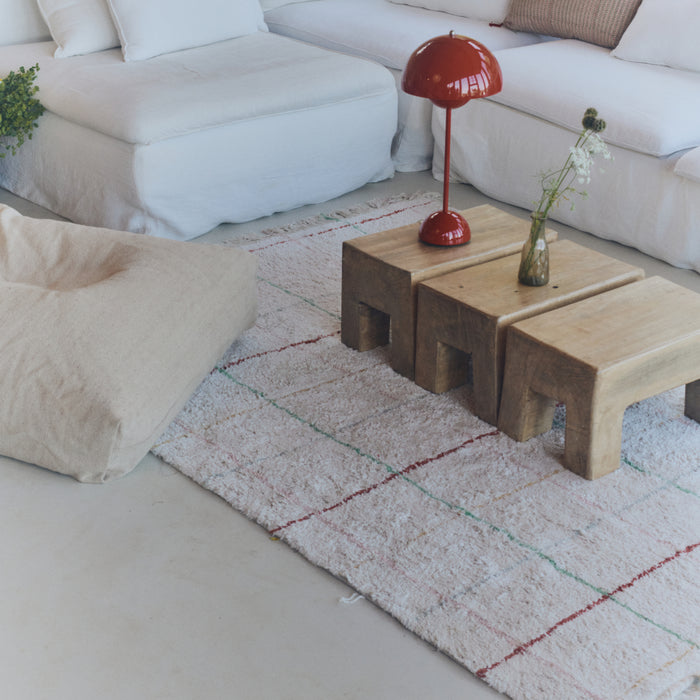 Lorena Canals Farm Vloerkleed 90 x 130 cm - Gekleurde Strepen