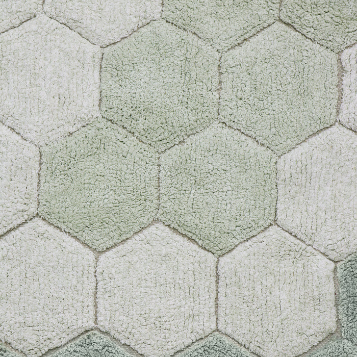 Lorena Canals Planet Bee Honingraat Vloerkleed Ø 140 cm - Blauw