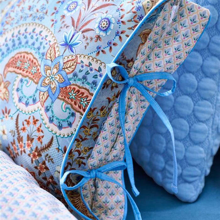 Pip Studio Jabali Flower Sierkussen 35 x 60 cm - Blauw