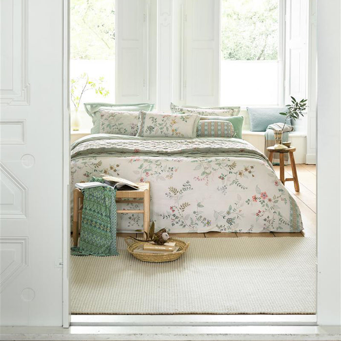 Pip Studio Kili Flower Dekbedovertrek 140 x 200/220 cm - Wit