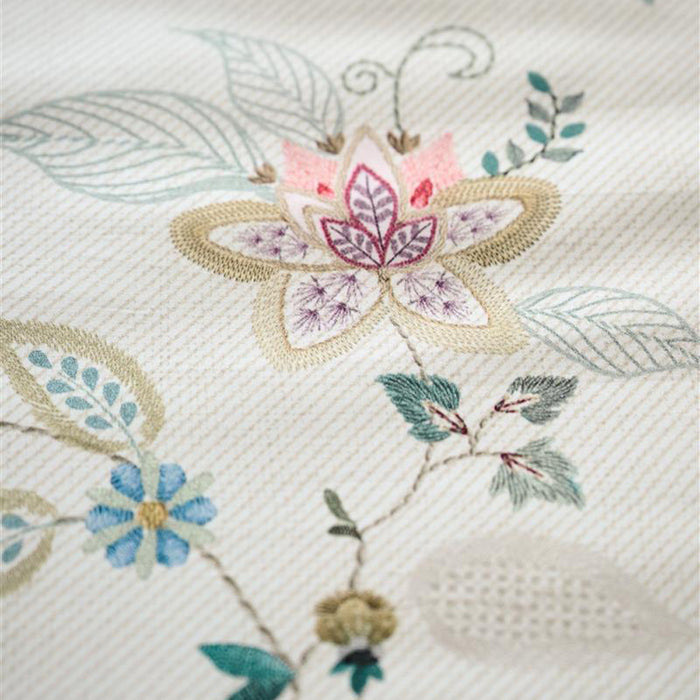 Pip Studio Kili Flower Dekbedovertrek 200 x 200/220 cm - Wit