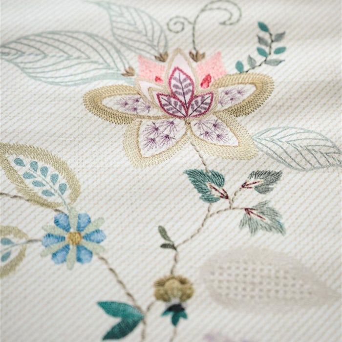 Pip Studio Kili Flower Dekbedovertrek 240 x 200/220 cm - Wit