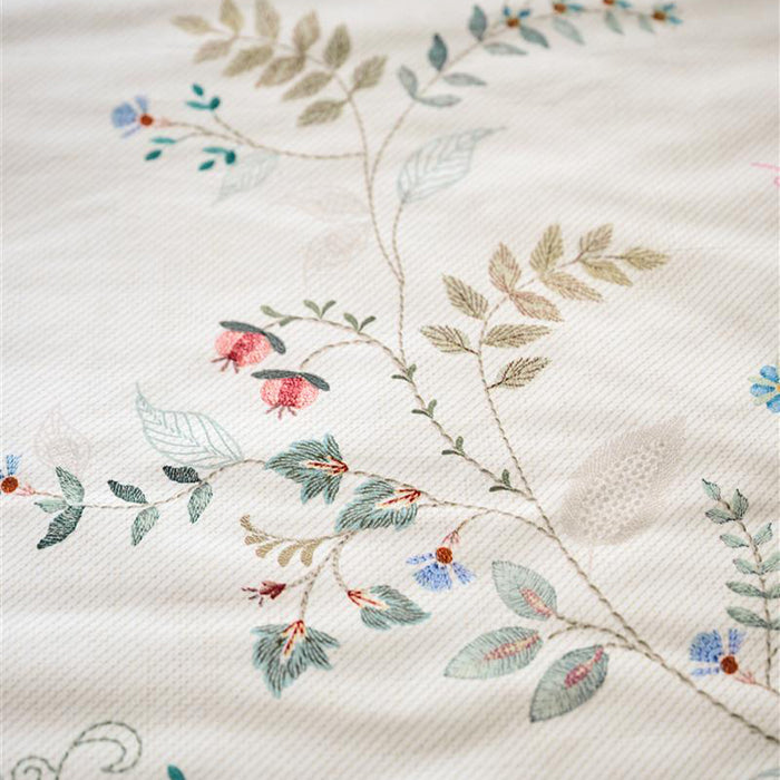 Pip Studio Kili Flower Dekbedovertrek 240 x 200/220 cm - Wit