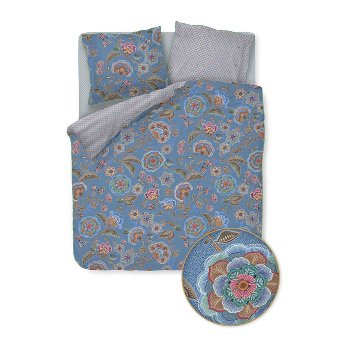 Pip Studio Matata Dekbedovertrek 200 x 200/220 cm - Blauw