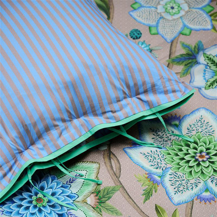 Pip Studio Viva La Vida Dekbedovertrek 200 x 200/220 cm - Blauw