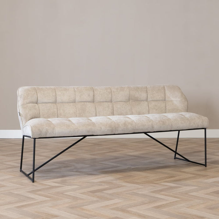 Bronx71 Scandinavische eetkamerbank Jelle taupe 185 cm