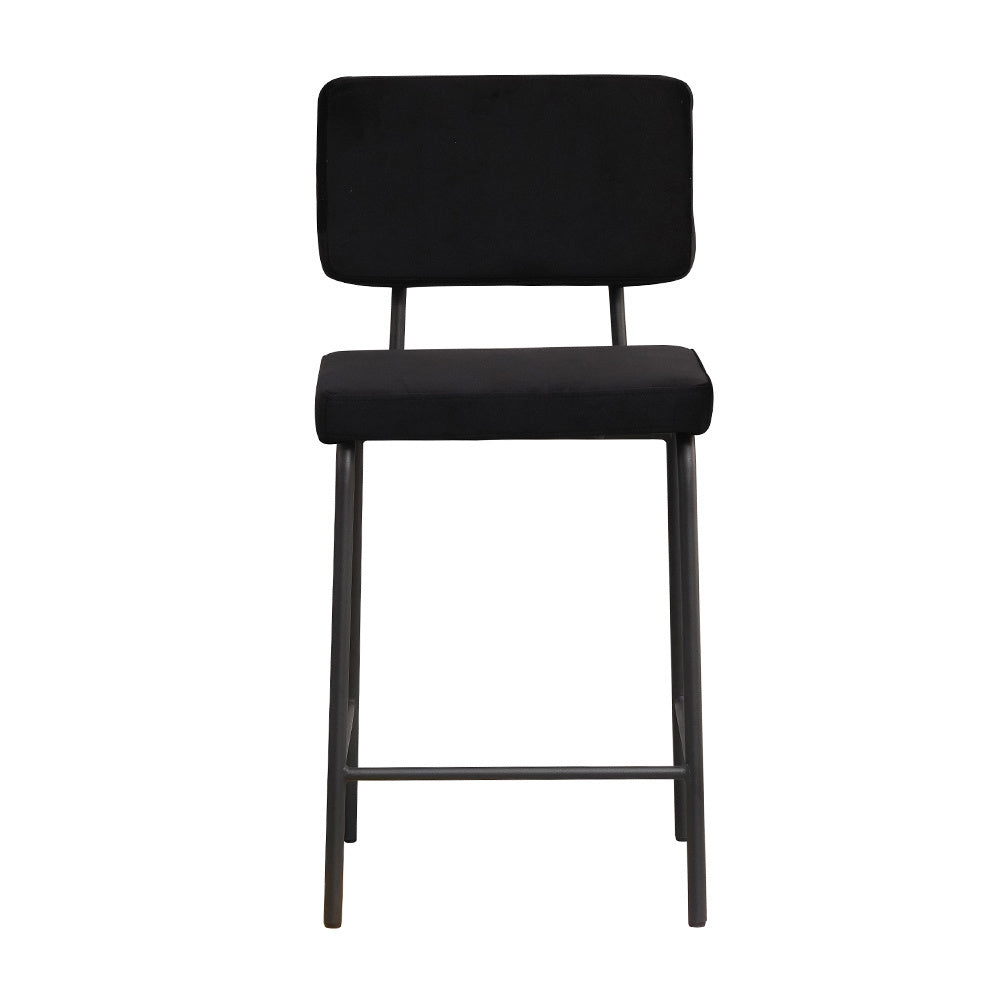 Bronx71 Velvet barkruk Espen zwart 64-77 cm