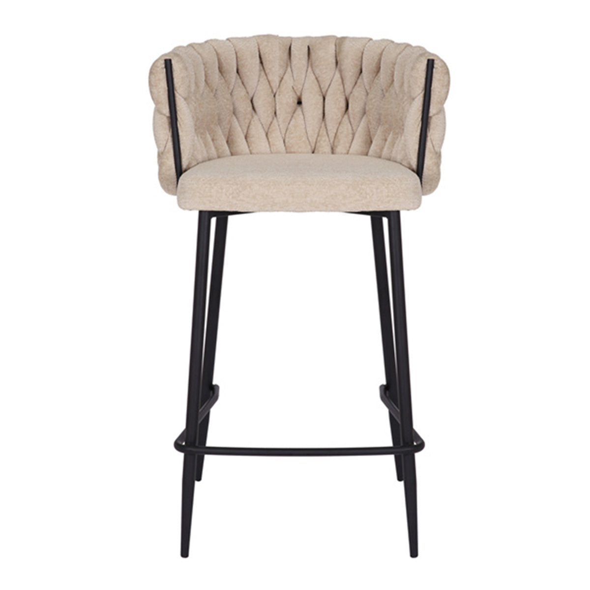 Bronx71 Barkruk River chenille beige 75cm