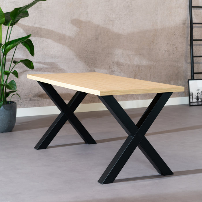 Bronx71 Eettafel Bodo melamine eiken 160 x 80 cm