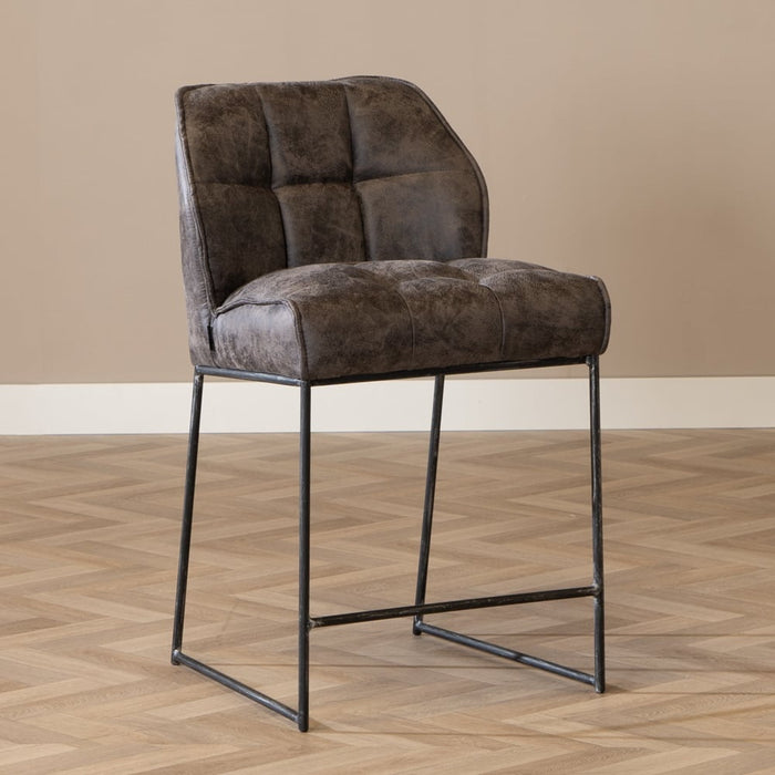 Bronx71 Industriële barkruk Abel antraciet 70 cm