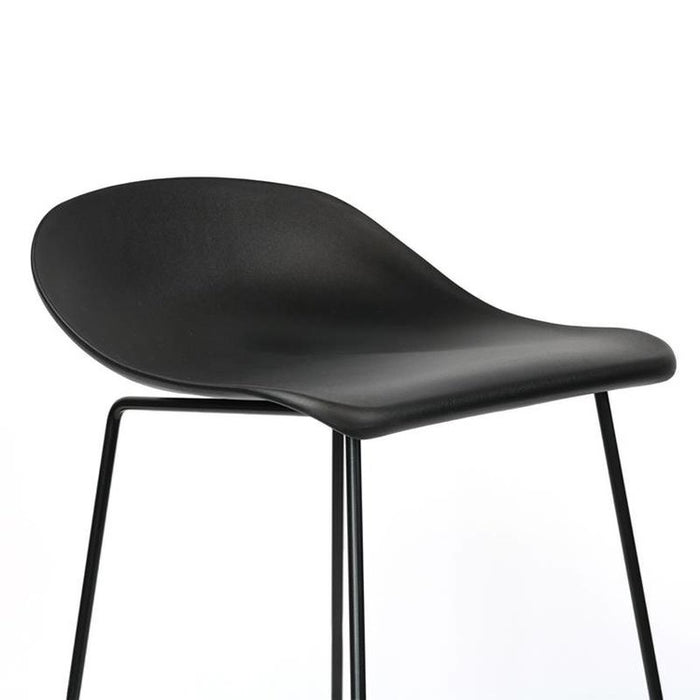 Livin24 Scandinavische Barkruk Ellen zwart 66cm - Barkrukken set van 4