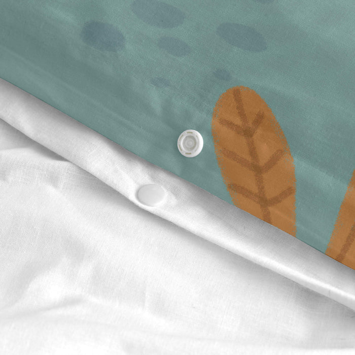 Dreaming Dekbedovertrek wieg 2-delig Mr Fox, Veelkleurig, 100% katoen, de kwaliteit van 150 TC