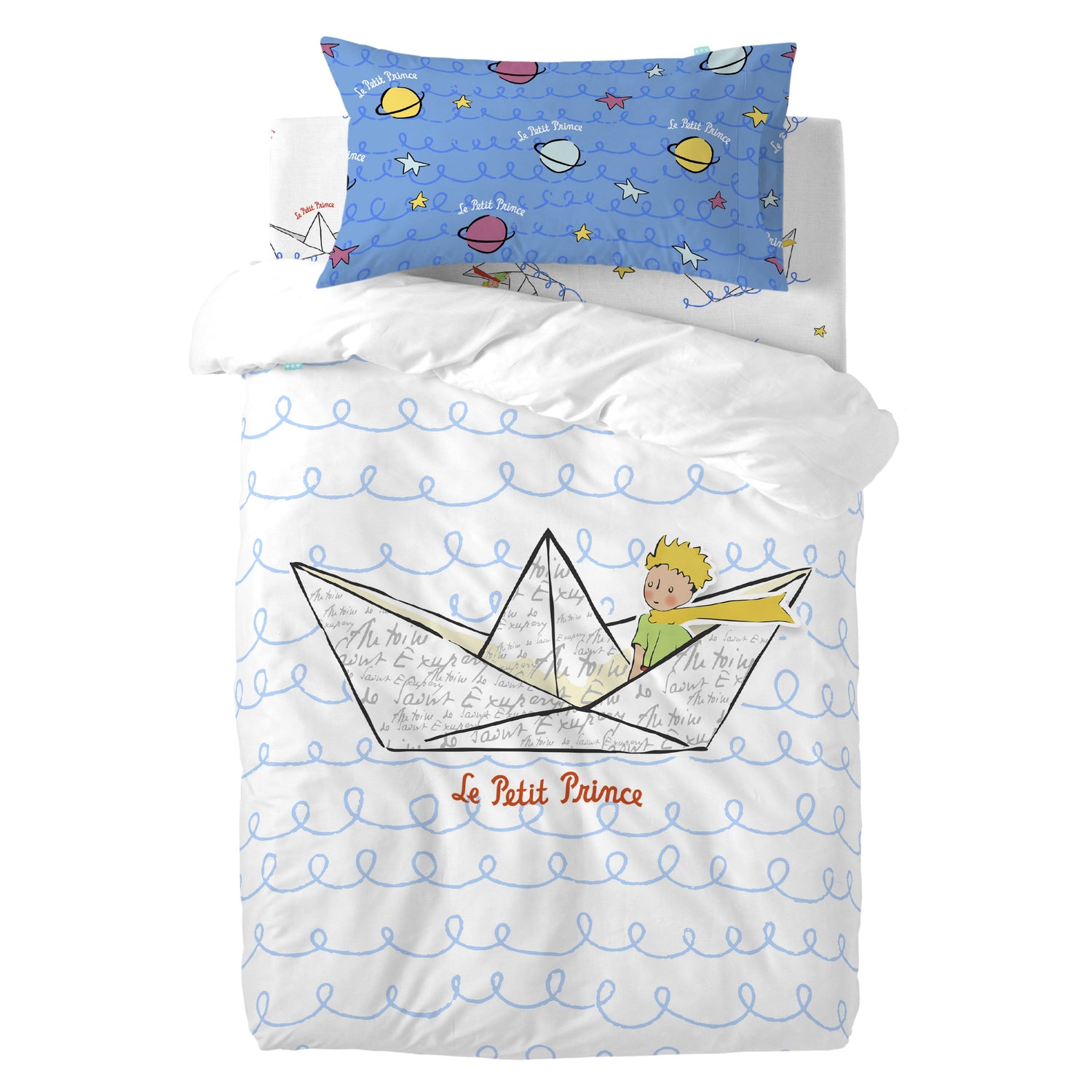 Navire Dekbedovertrek wieg 2-delig Le Petit Prince, Veelkleurig, 100% katoen, de kwaliteit van 150 TC