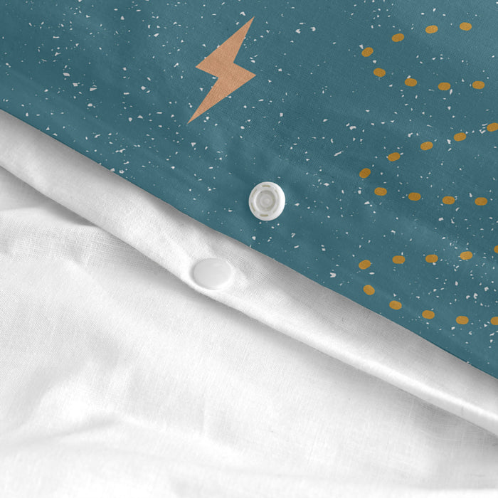 Mini universe Dekbedovertrek wieg 2-delig Happyfriday Mini, Veelkleurig, 100% katoen, de kwaliteit van 150 TC