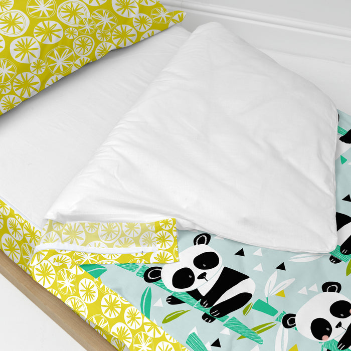 Panda garden blue Noordse tas Moshi Moshi, Blauw, 100% Katoen (buitenkant) 100% Polyester (vulling), de kwaliteit van 150 TC