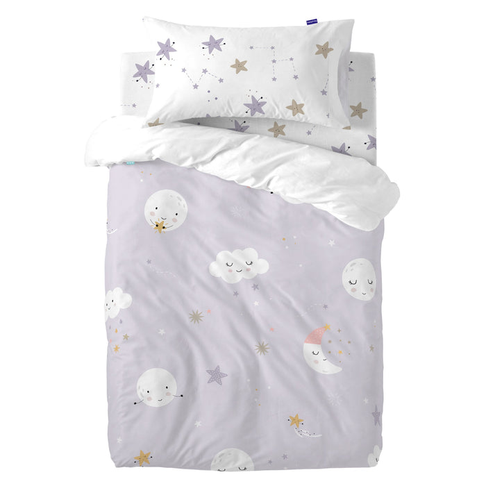 Moons Dekbedovertrek 2-delig 115x145 cm (Maxiledikant) Moshi Moshi, Veelkleurig, 100% katoen, de kwaliteit van 150 TC