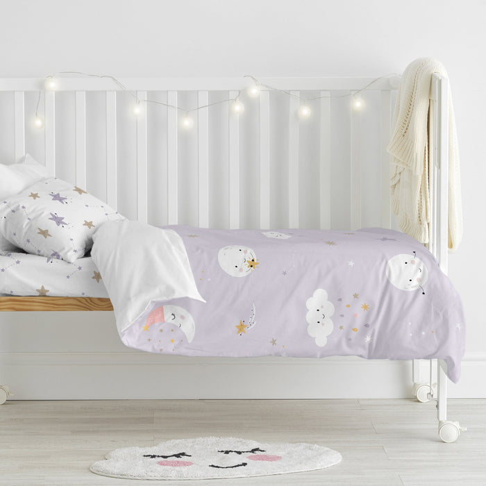 Moons Dekbedovertrek 2-delig 115x145 cm (Maxiledikant) Moshi Moshi, Veelkleurig, 100% katoen, de kwaliteit van 150 TC