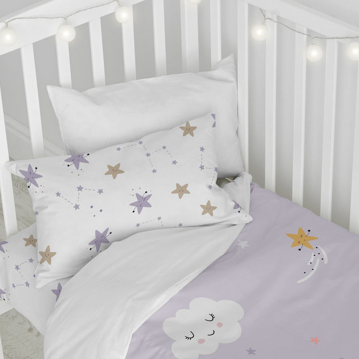 Moons Dekbedovertrek 2-delig 115x145 cm (Maxiledikant) Moshi Moshi, Veelkleurig, 100% katoen, de kwaliteit van 150 TC