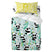 Panda garden blue Dekbedovertrek wieg 2-delig Moshi Moshi, Blauw, 100% katoen, de kwaliteit van 150 TC